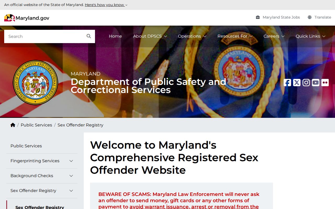 Aspen Hill public records Maryland offender registry